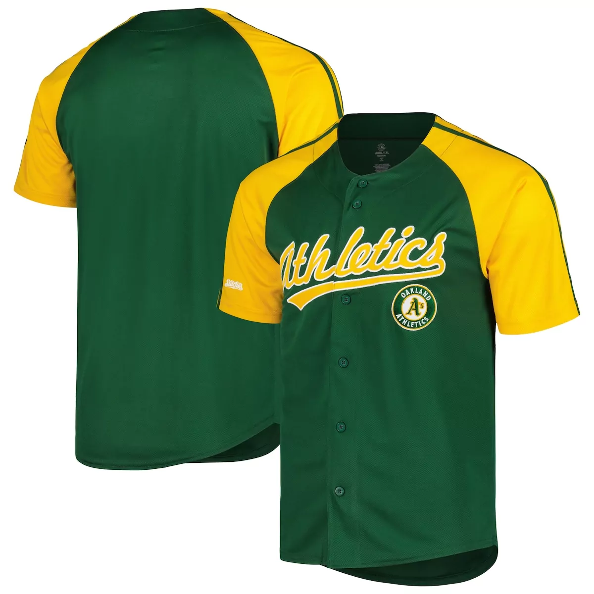 oakland athletics stitches green team raglan jersey
