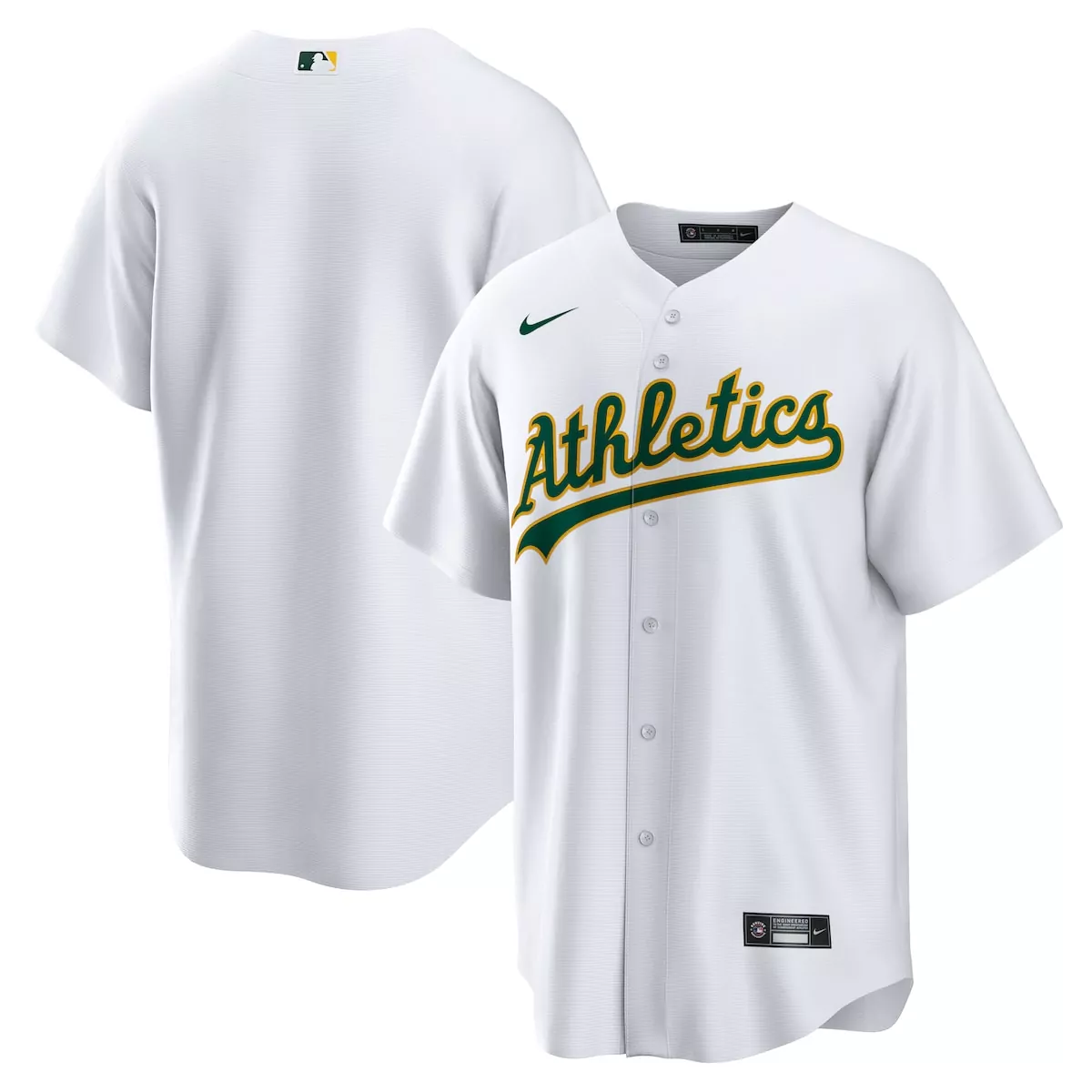 oakland athletics white home team jersey my
