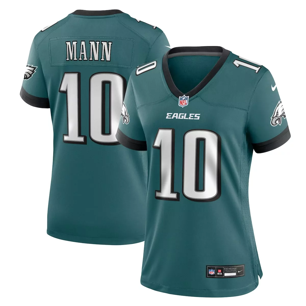 philadelphia eagles braden mann midnight green team game jersey