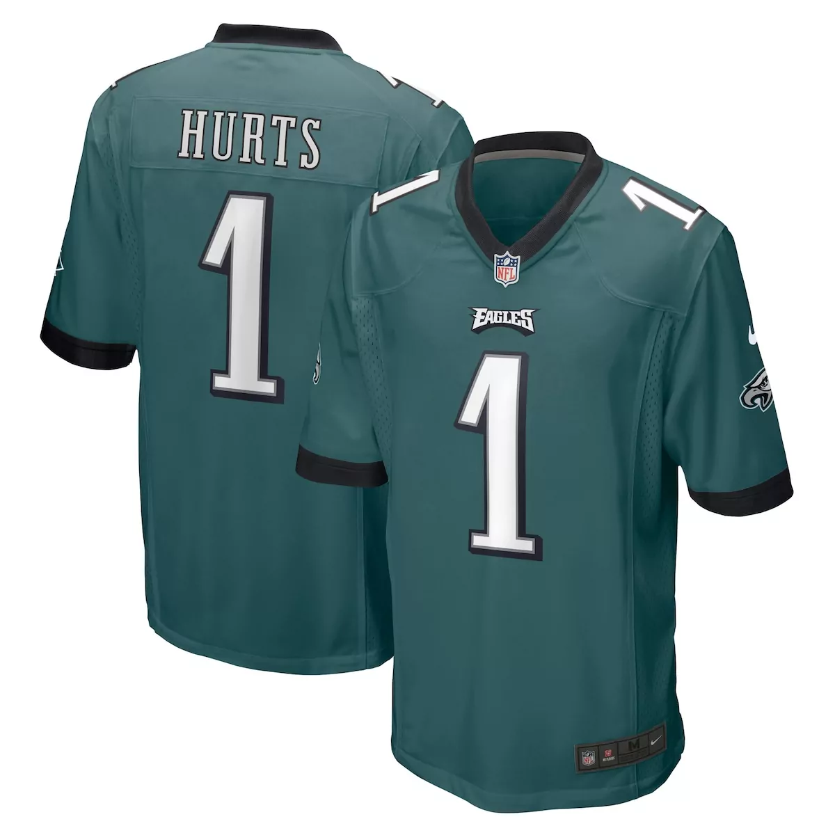 philadelphia eagles jalen hurts midnight green player jersey