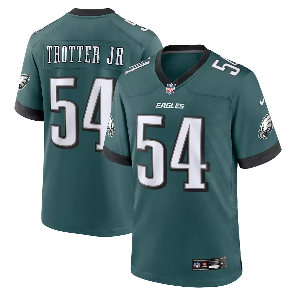 philadelphia eagles jeremiah trotter jr green game jersey