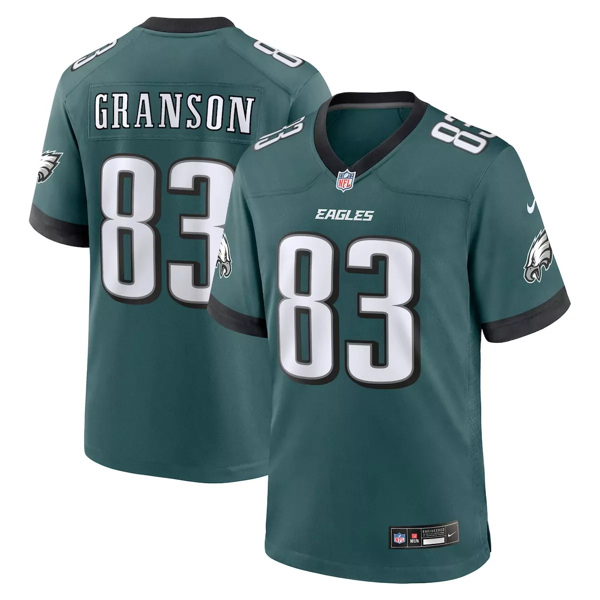 philadelphia eagles kelee ringo midnight green team game jersey jnf