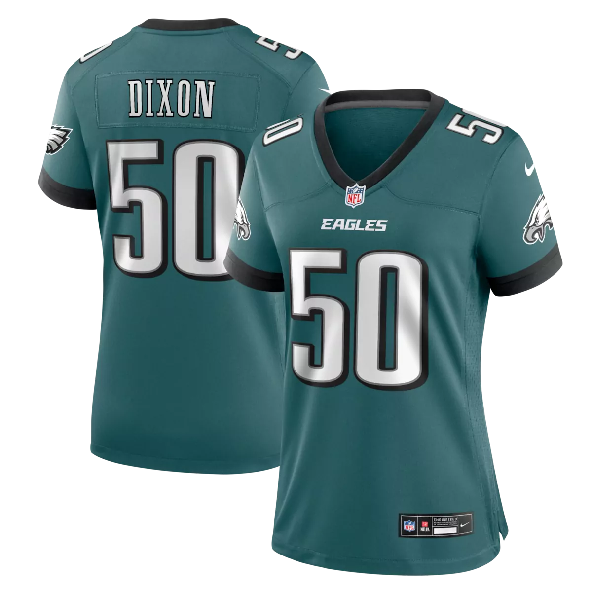 philadelphia eagles kelee ringo midnight green team game jersey jnf