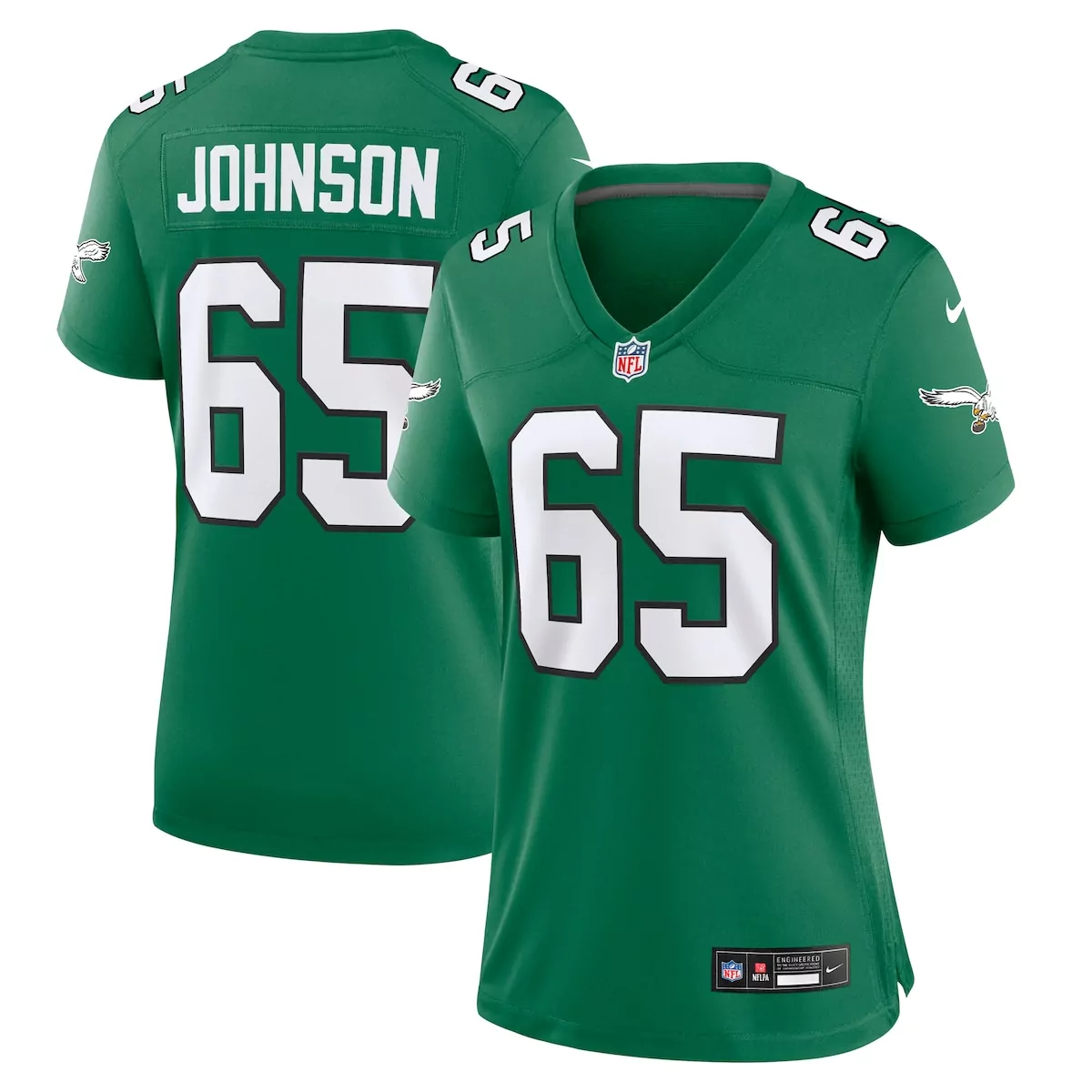 philadelphia eagles landon dickerson midnight green team game jersey q3i