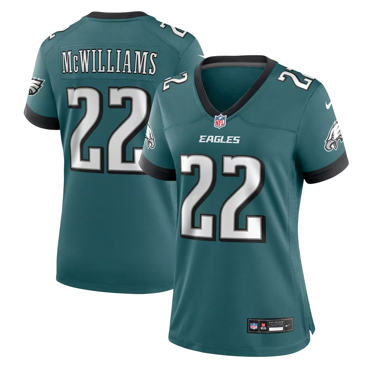 philadelphia eagles mac mcwilliams midnight green team game jersey