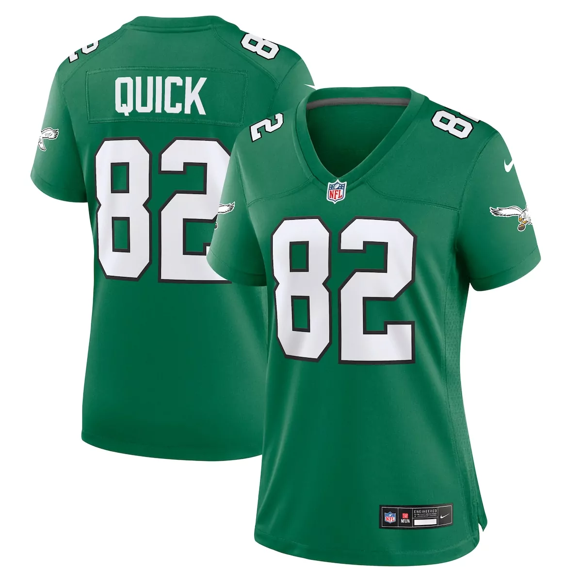 philadelphia eagles mike quick kelly green alternate game jersey