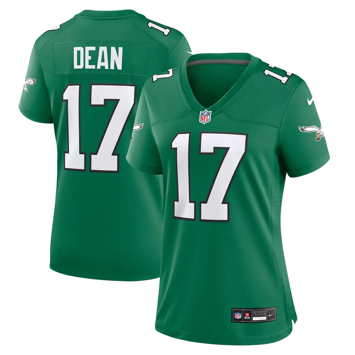 philadelphia eagles nakobe dean kelly green alternate game jersey