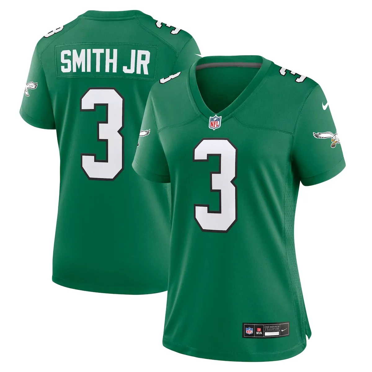 philadelphia eagles nolan smith kelly green alternate game jersey ais