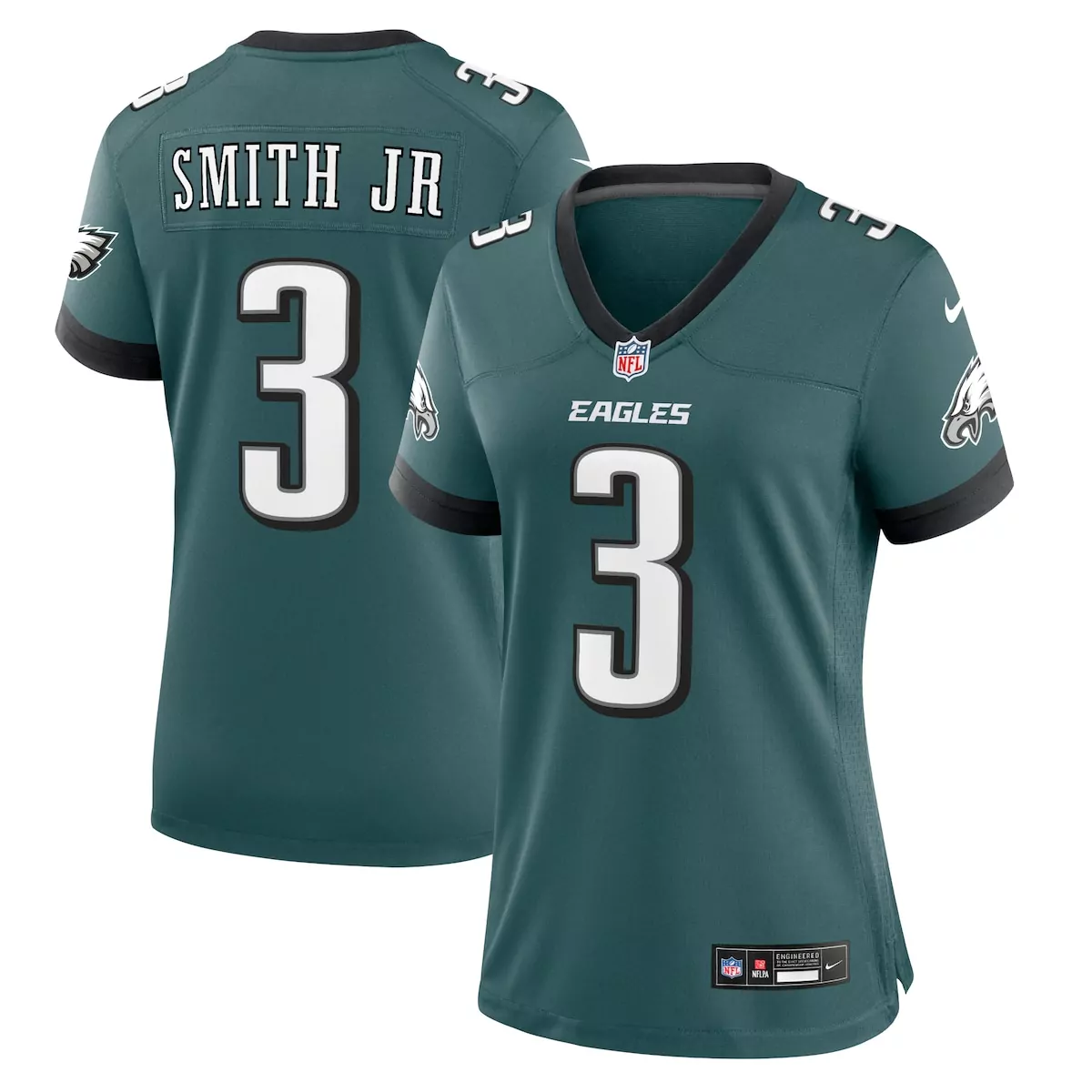 philadelphia eagles nolan smith kelly green alternate game jersey ais