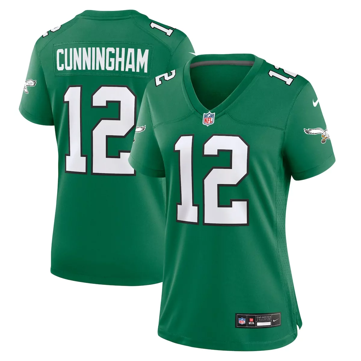 philadelphia eagles randall cunningham kelly green alternate game jersey