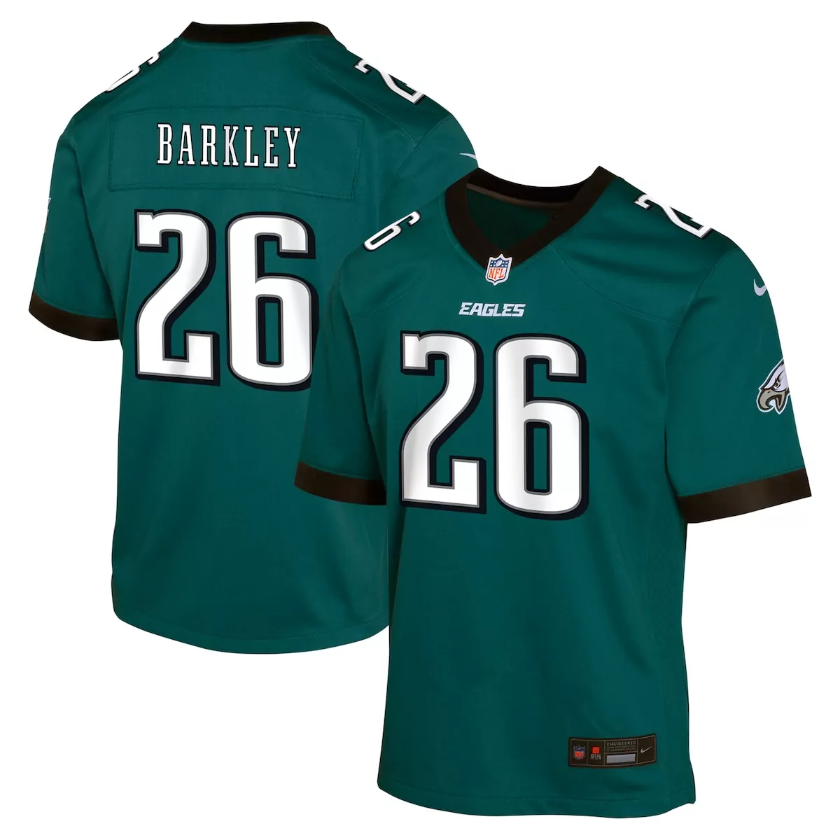 philadelphia eagles saquon barkley black alternate vapor f u s e elite jersey