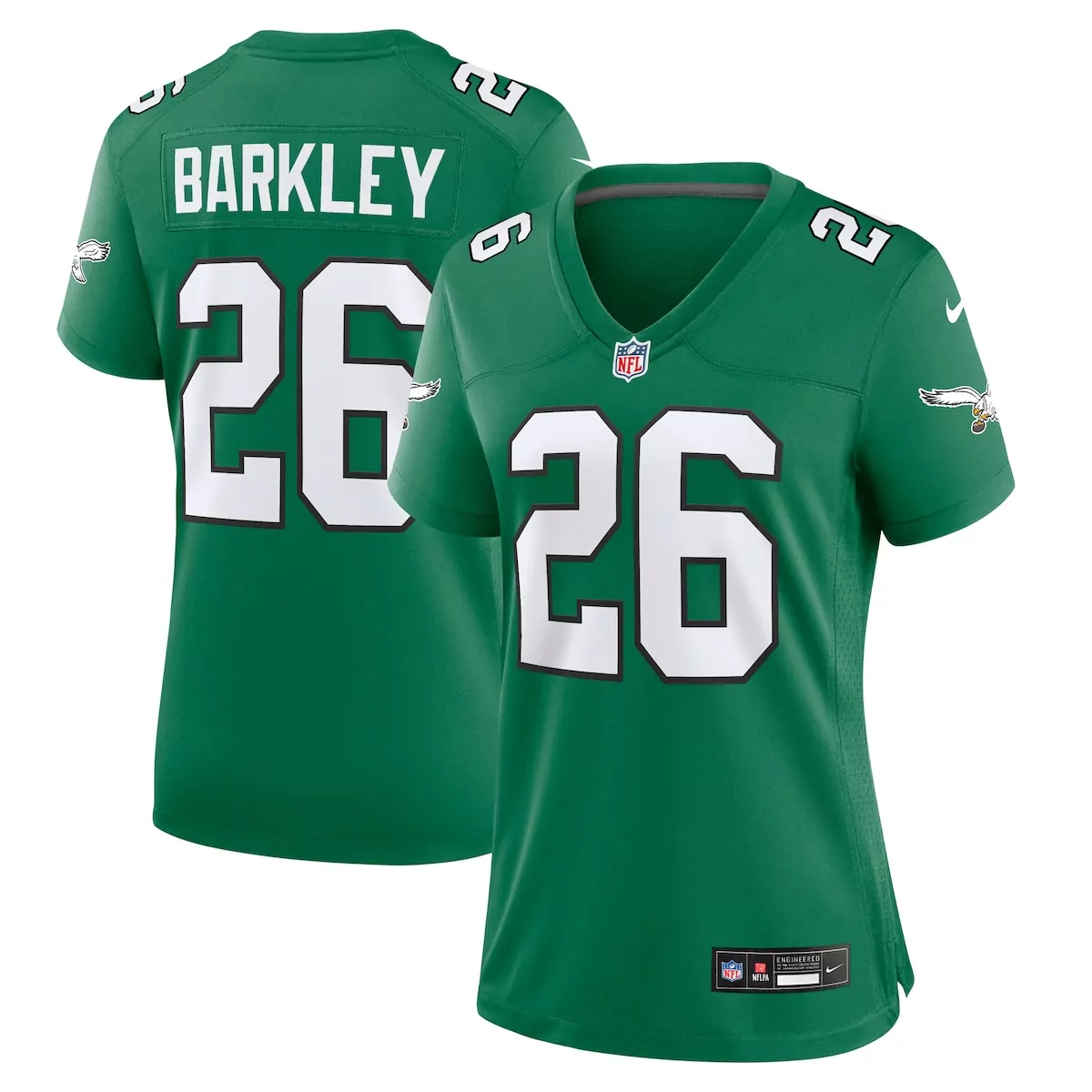 philadelphia eagles saquon barkley black alternate vapor f u s e elite jersey