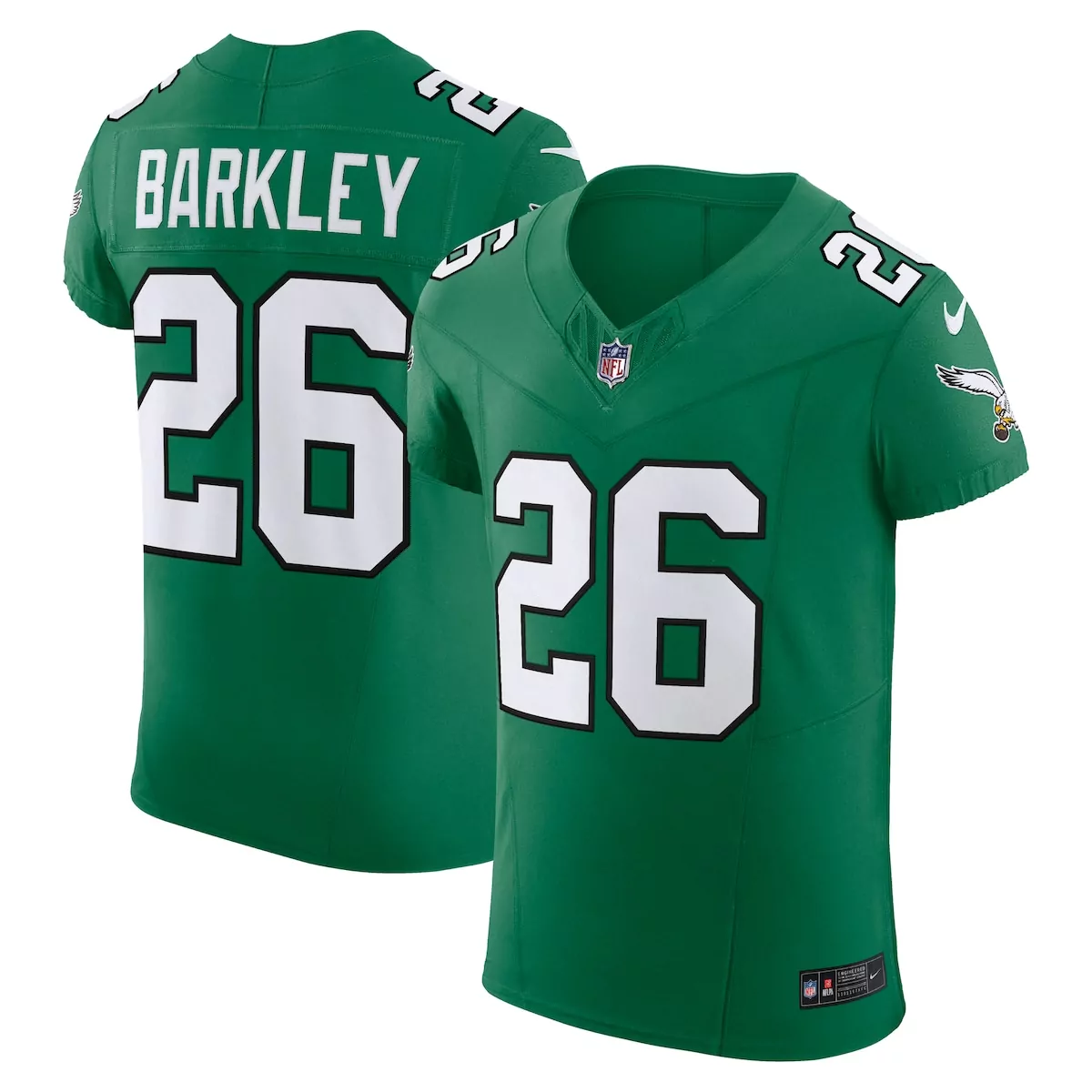 philadelphia eagles saquon barkley black alternate vapor f u s e elite jersey