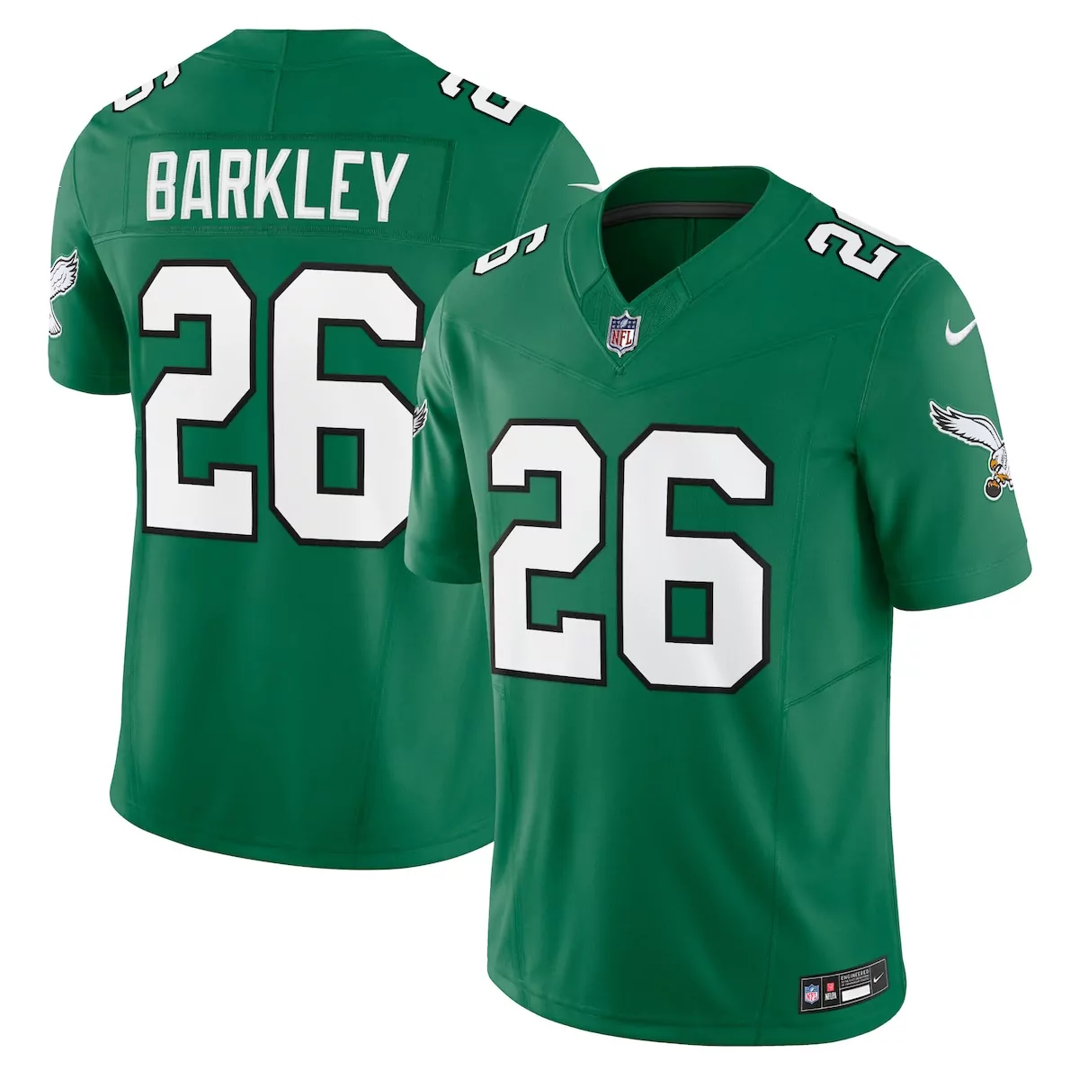 philadelphia eagles saquon barkley kelly green alternate vapor f u s e limited jersey