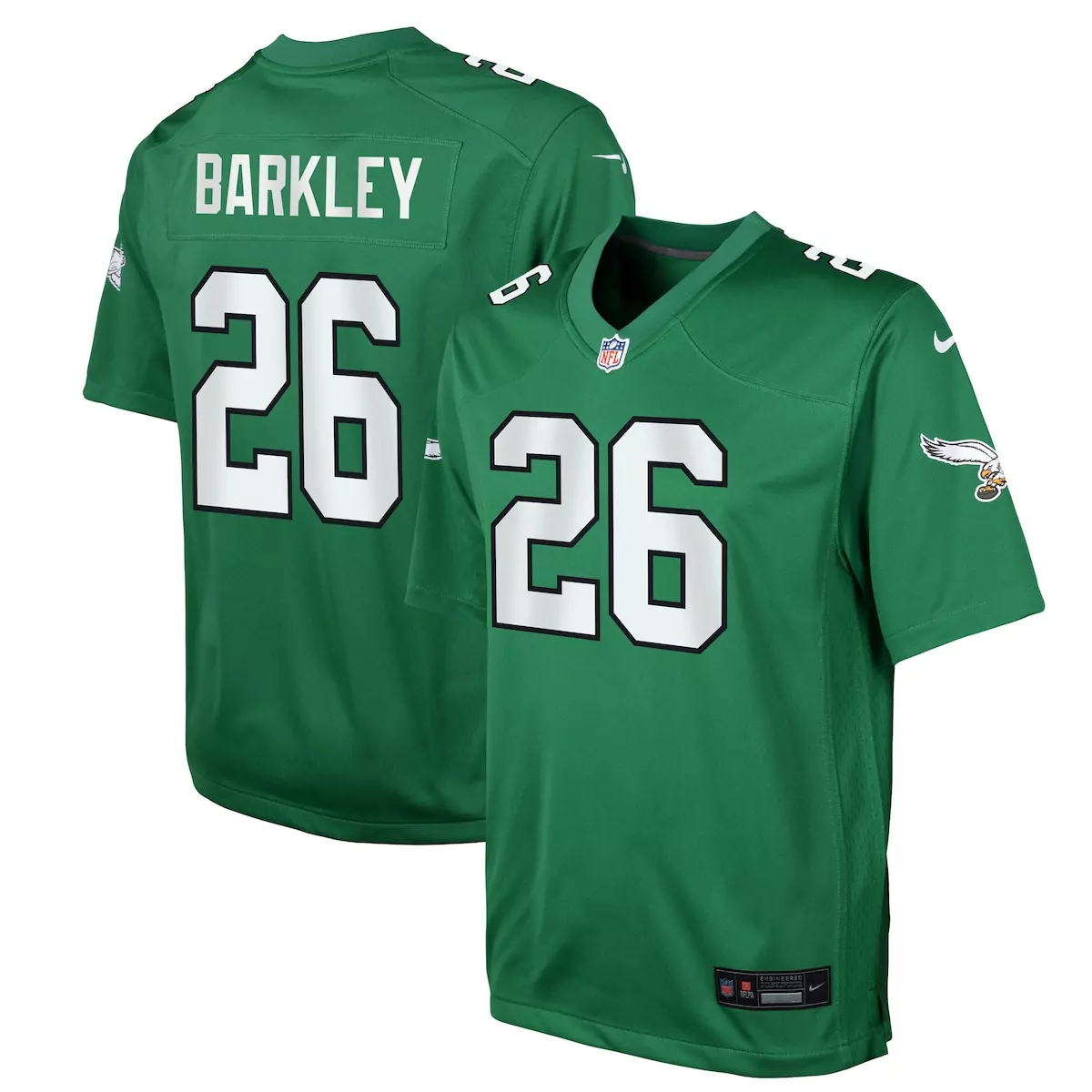 philadelphia eagles saquon barkley kelly green alternate vapor f u s e limited jersey
