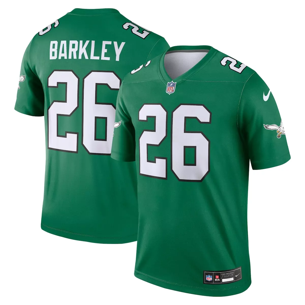 philadelphia eagles saquon barkley kelly green alternate vapor f u s e limited jersey