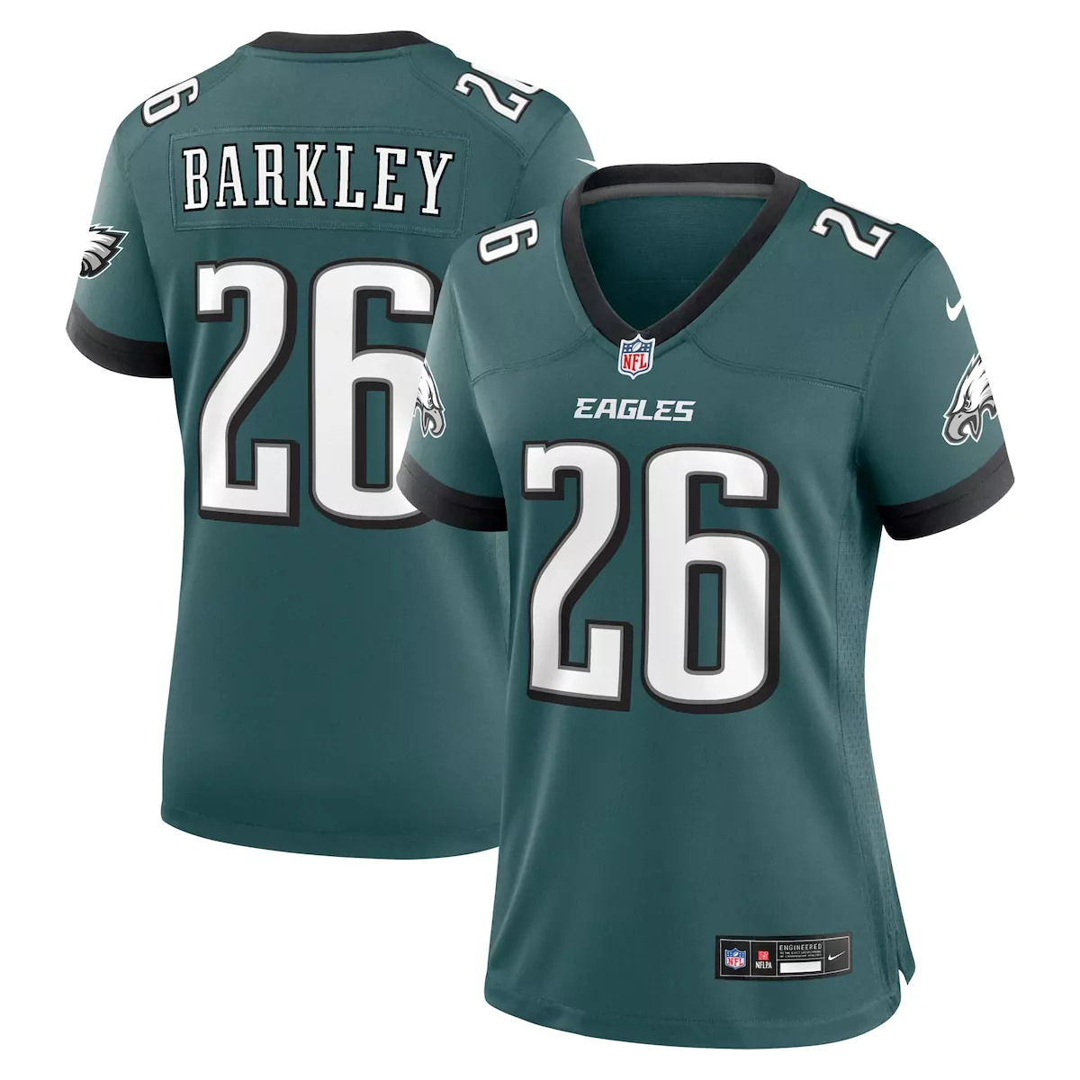 philadelphia eagles saquon barkley midnight green game player jersey lkz