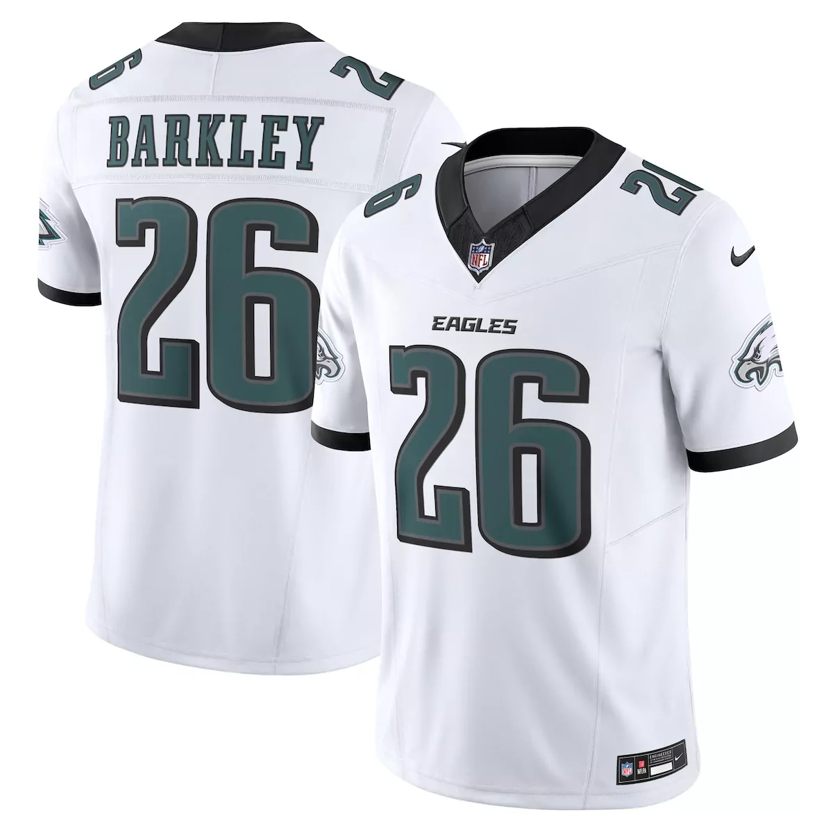 philadelphia eagles saquon barkley tundra white fashion game jersey