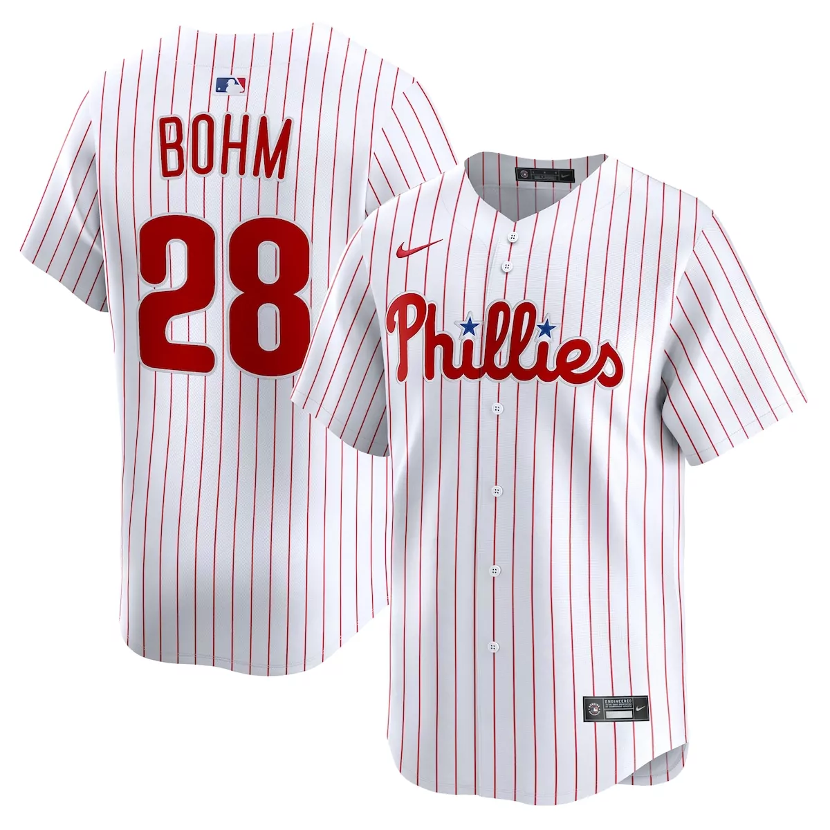 philadelphia phillies alec bohm white home limited player jersey 6y4