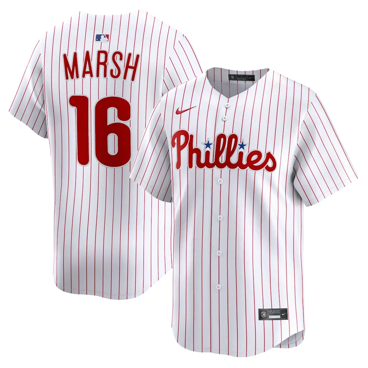 philadelphia phillies brandon marsh white home limited player jersey e3j
