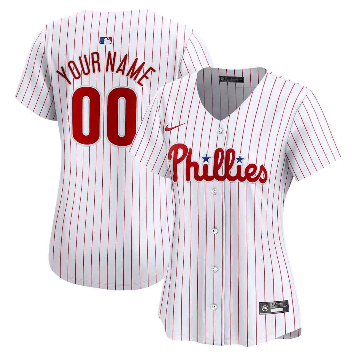 philadelphia phillies white home limited custom jersey v6p
