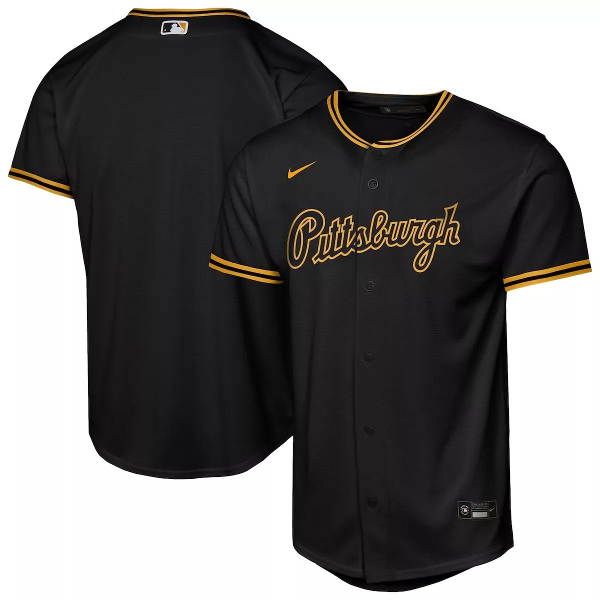 pittsburgh pirates black alternate 2 jersey