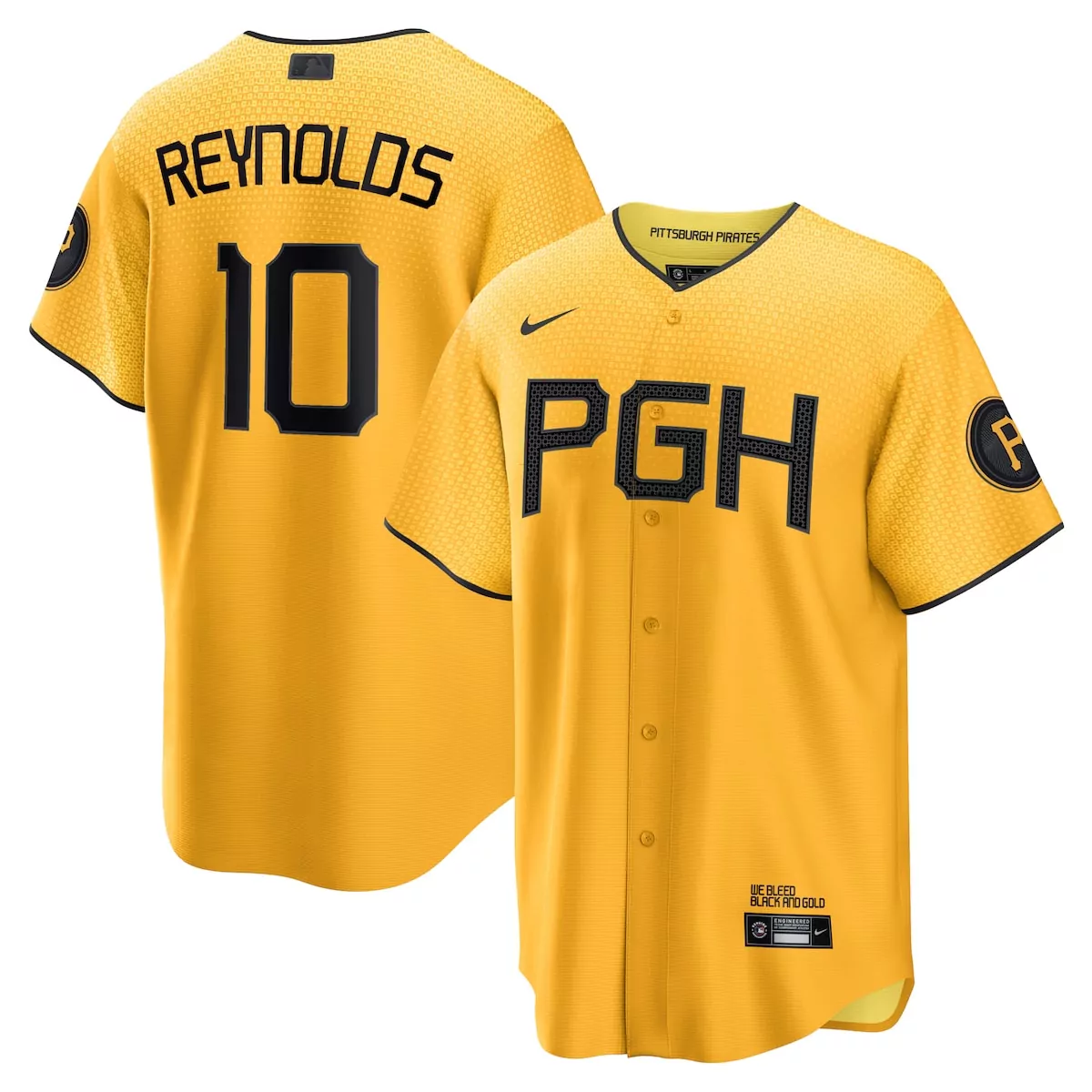 pittsburgh pirates bryan reynolds gold city connect player jersey 3gk