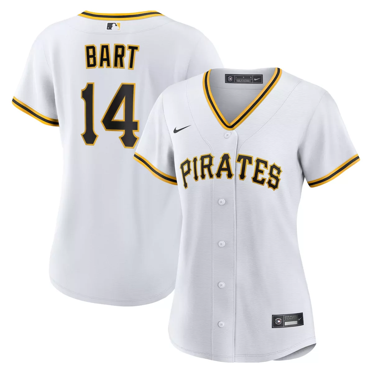 pittsburgh pirates joey bart white home jersey 9ak