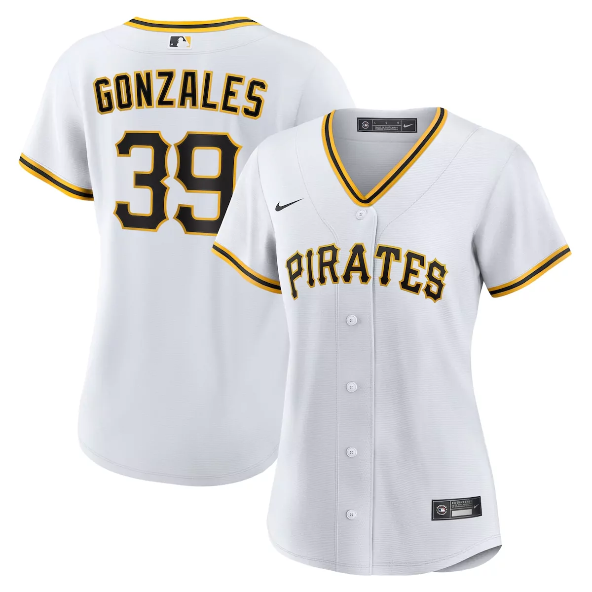 pittsburgh pirates nick gonzales white home jersey 7tk