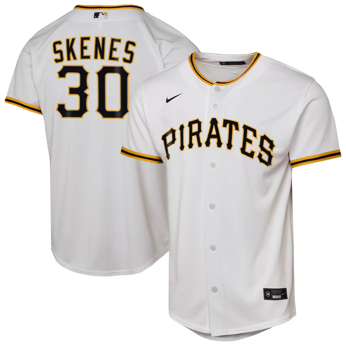 pittsburgh pirates paul skenes white home player jersey cv8