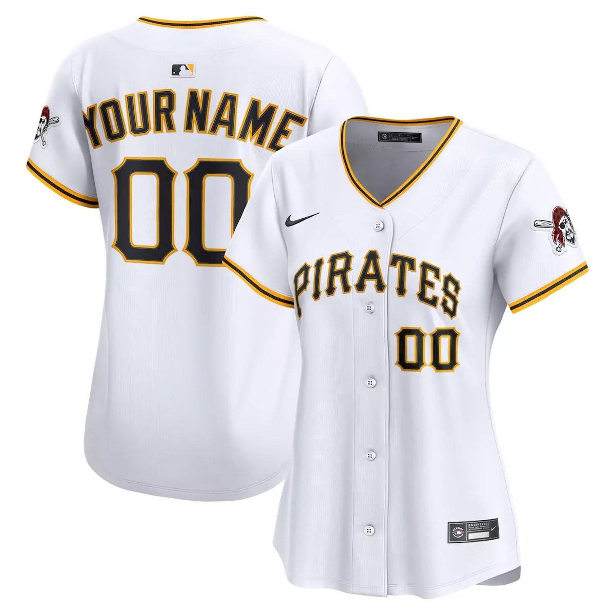 pittsburgh pirates white home limited custom jersey 4fc