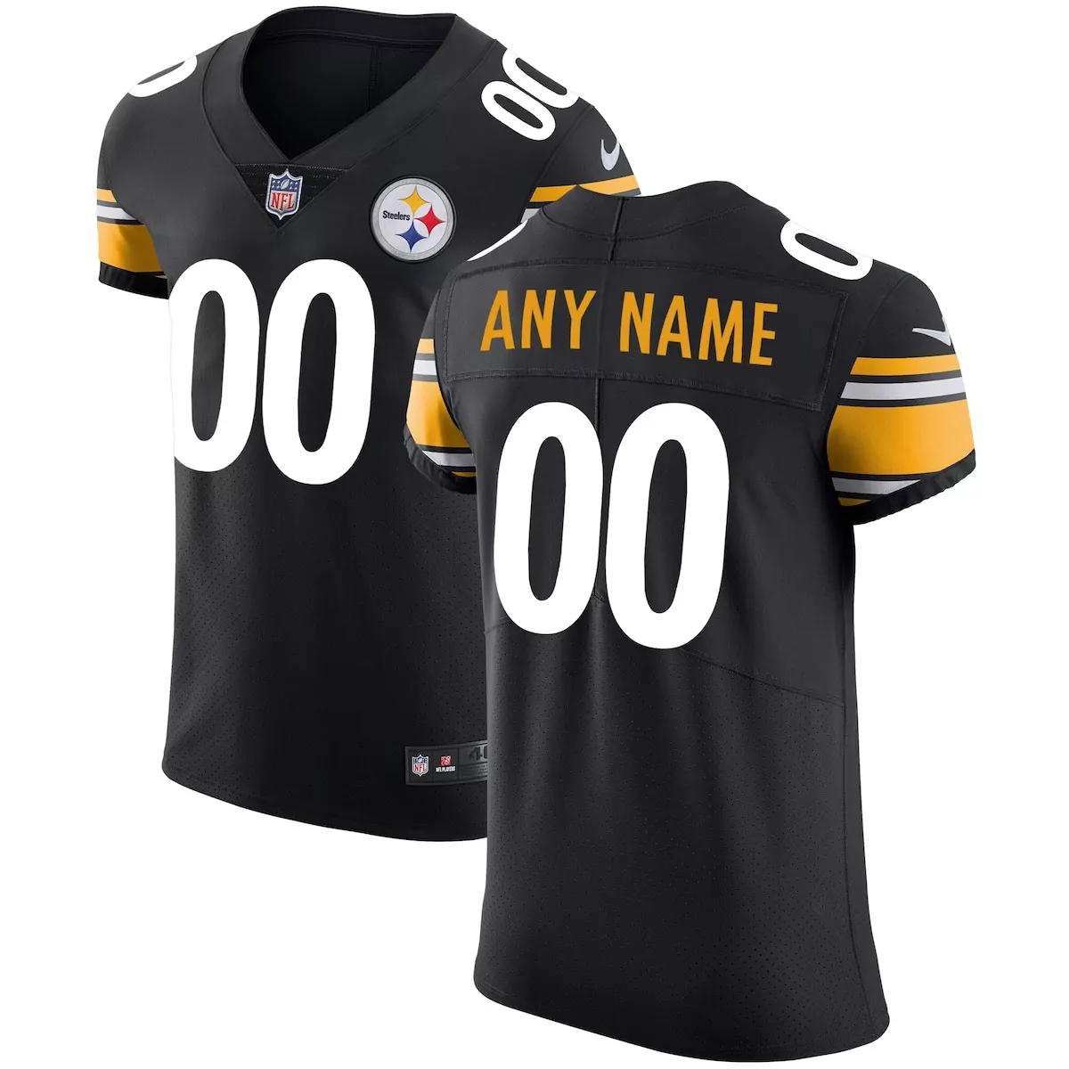 pittsburgh steelers black vapor untouchable custom elite jersey uze