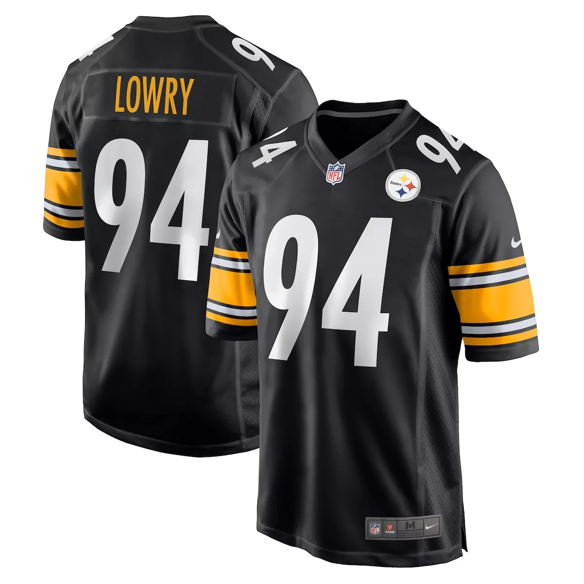 pittsburgh steelers dean lowry black game jersey