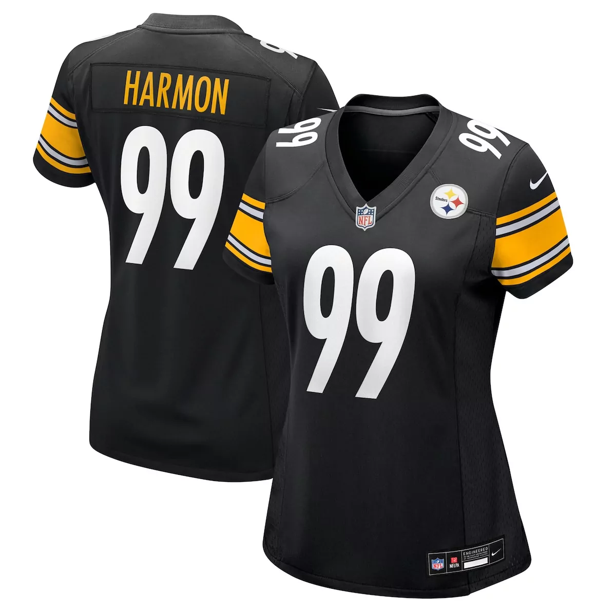 pittsburgh steelers derrick harmon black team game jersey