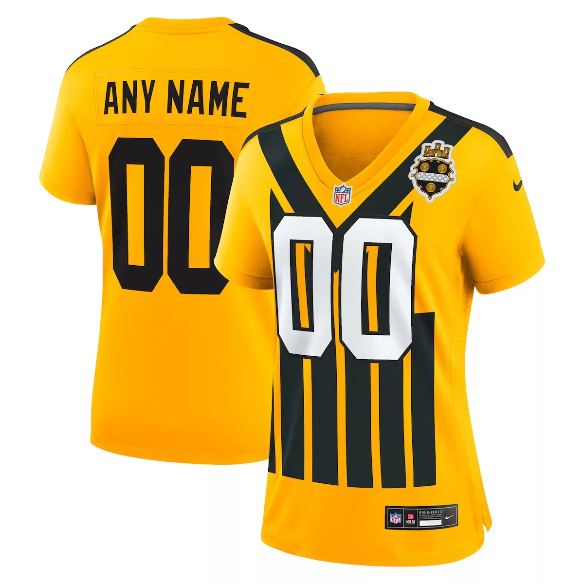 pittsburgh steelers black vapor untouchable custom elite jersey uze