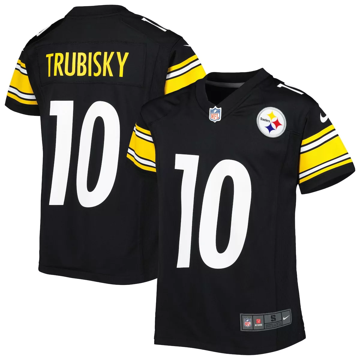 pittsburgh steelers mitchell trubisky black game jersey