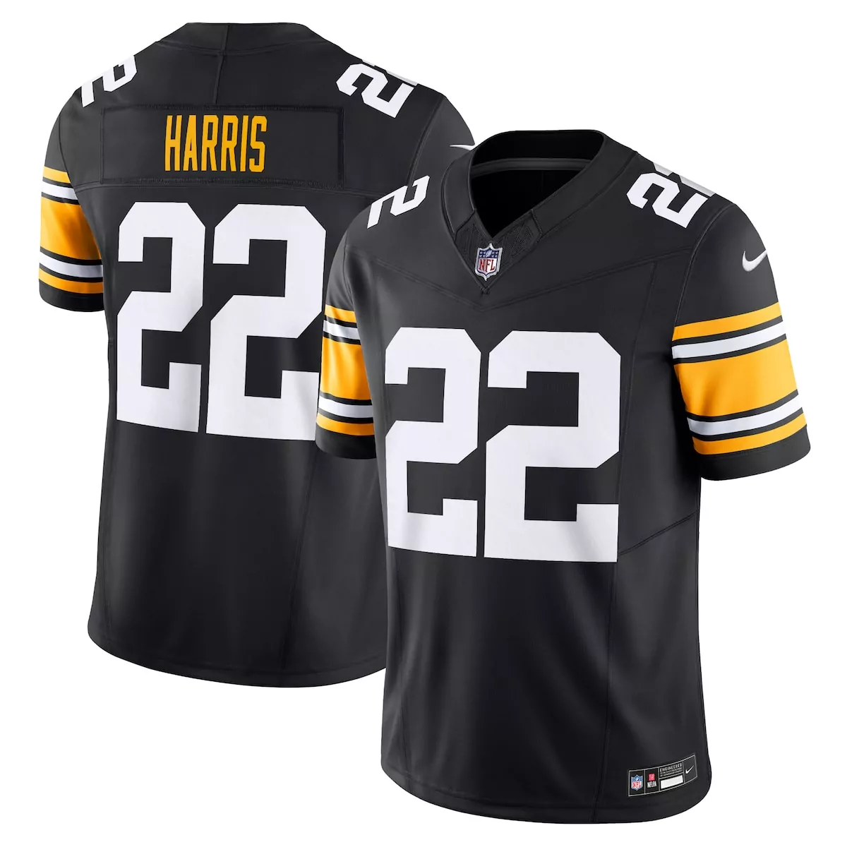 pittsburgh steelers najee harris black vapor f u s e limited jersey nwx