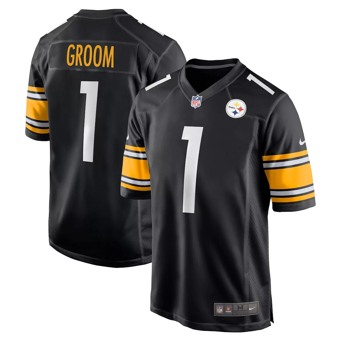 pittsburgh steelers black vapor untouchable custom elite jersey uze