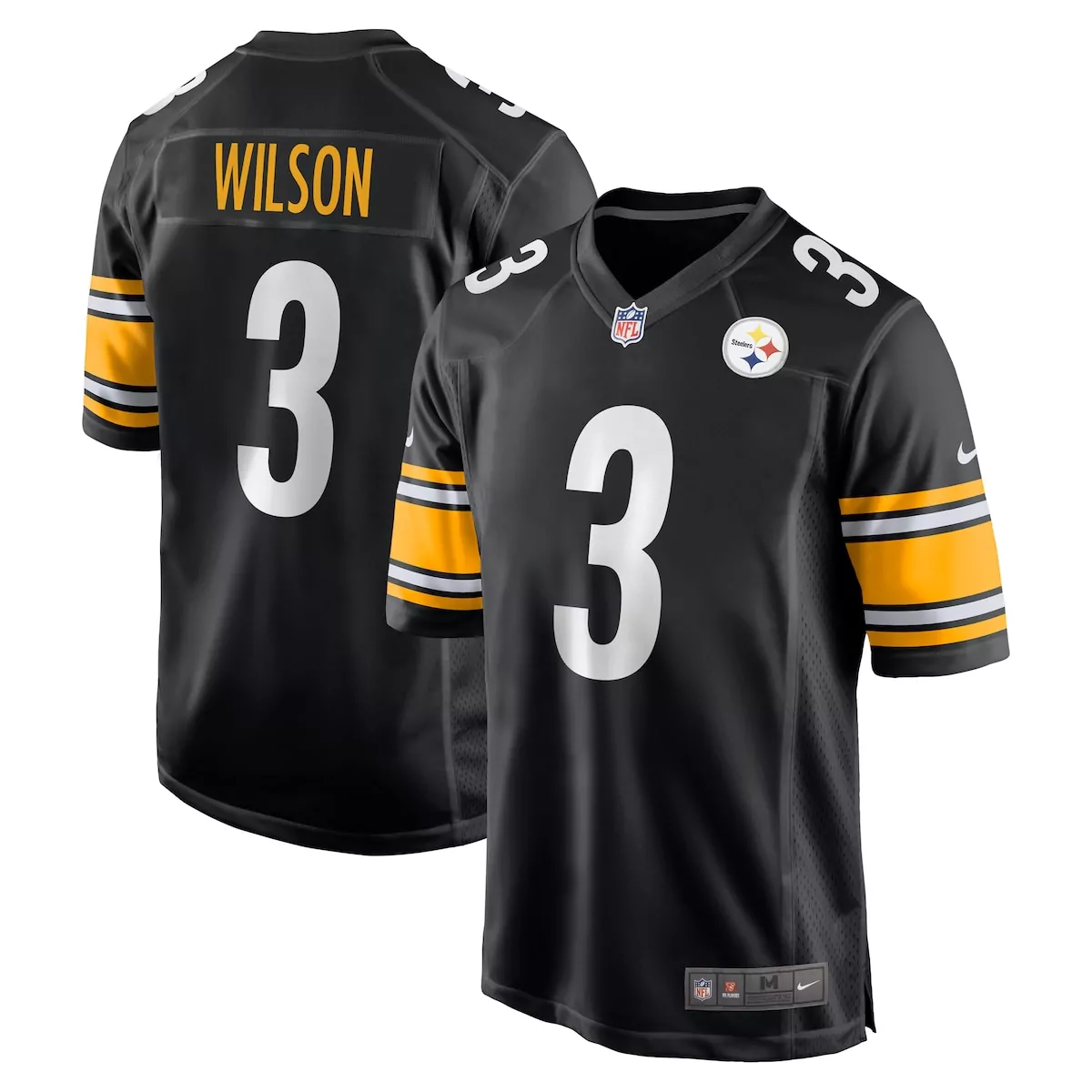 pittsburgh steelers russell wilson black game jersey