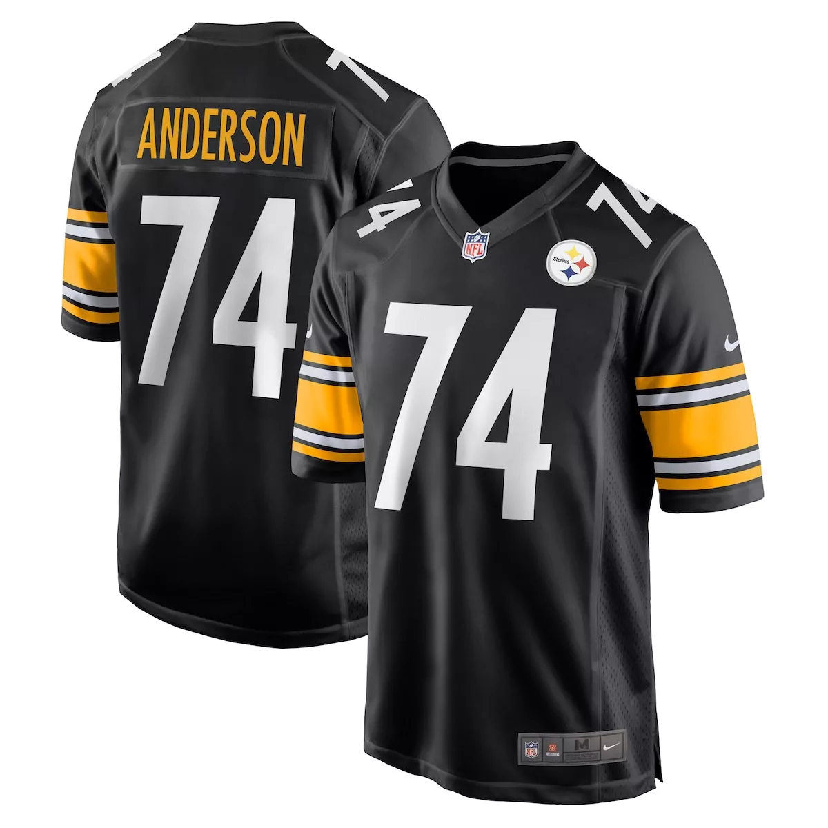 pittsburgh steelers spencer anderson black game jersey oiy