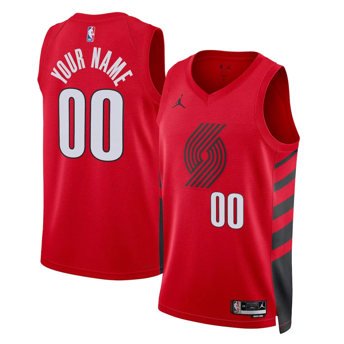 portland trail blazers jordan statement jersey custom unisex