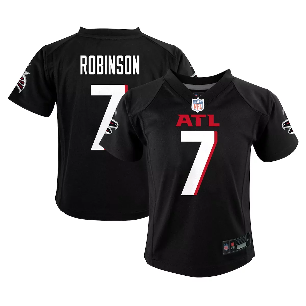 atlanta falcons bijan robinson white game jersey
