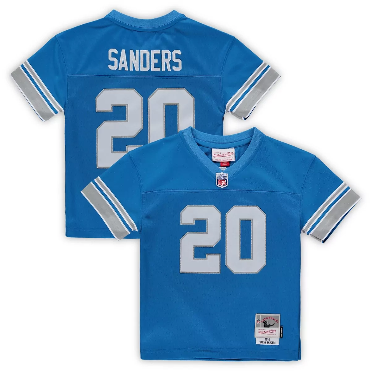preschool detroit lions barry sanders blue 1996 retired legacy jersey