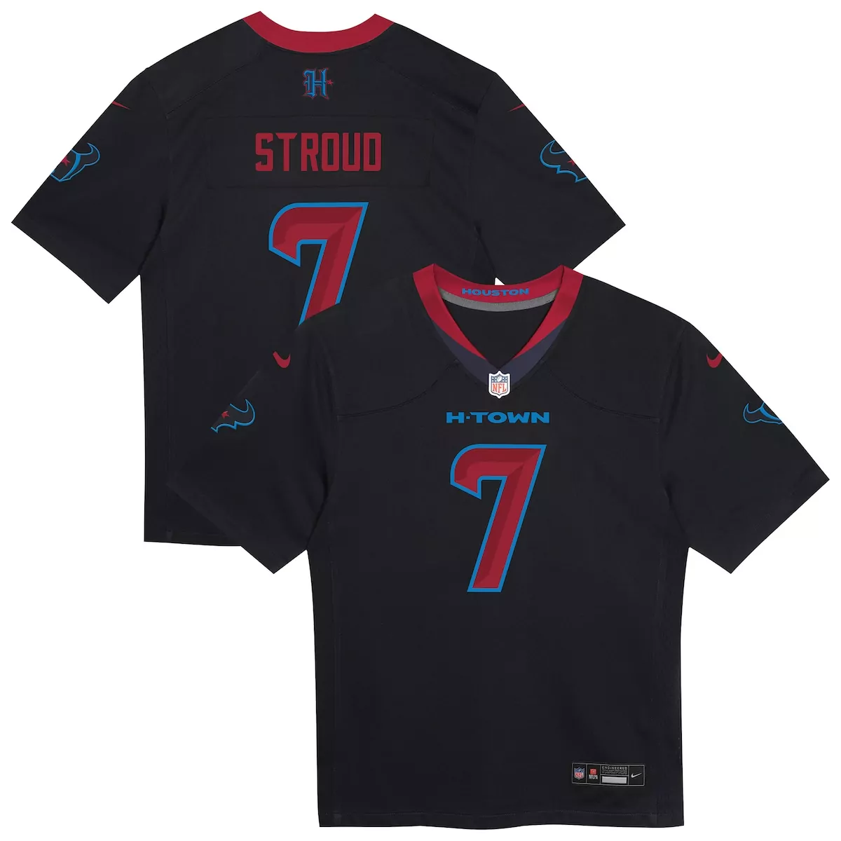 preschool houston texans c j stroud navy alternate player game jersey