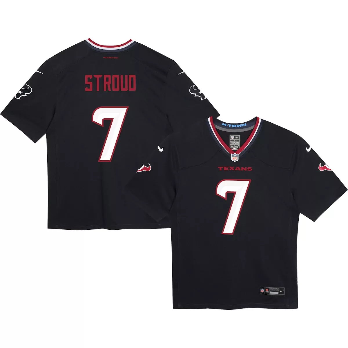 preschool houston texans c j stroud navy alternate player game jersey