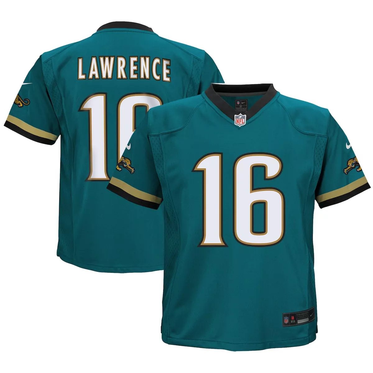 preschool jacksonville jaguars trevor lawrence teal prowler throwback player game jersey