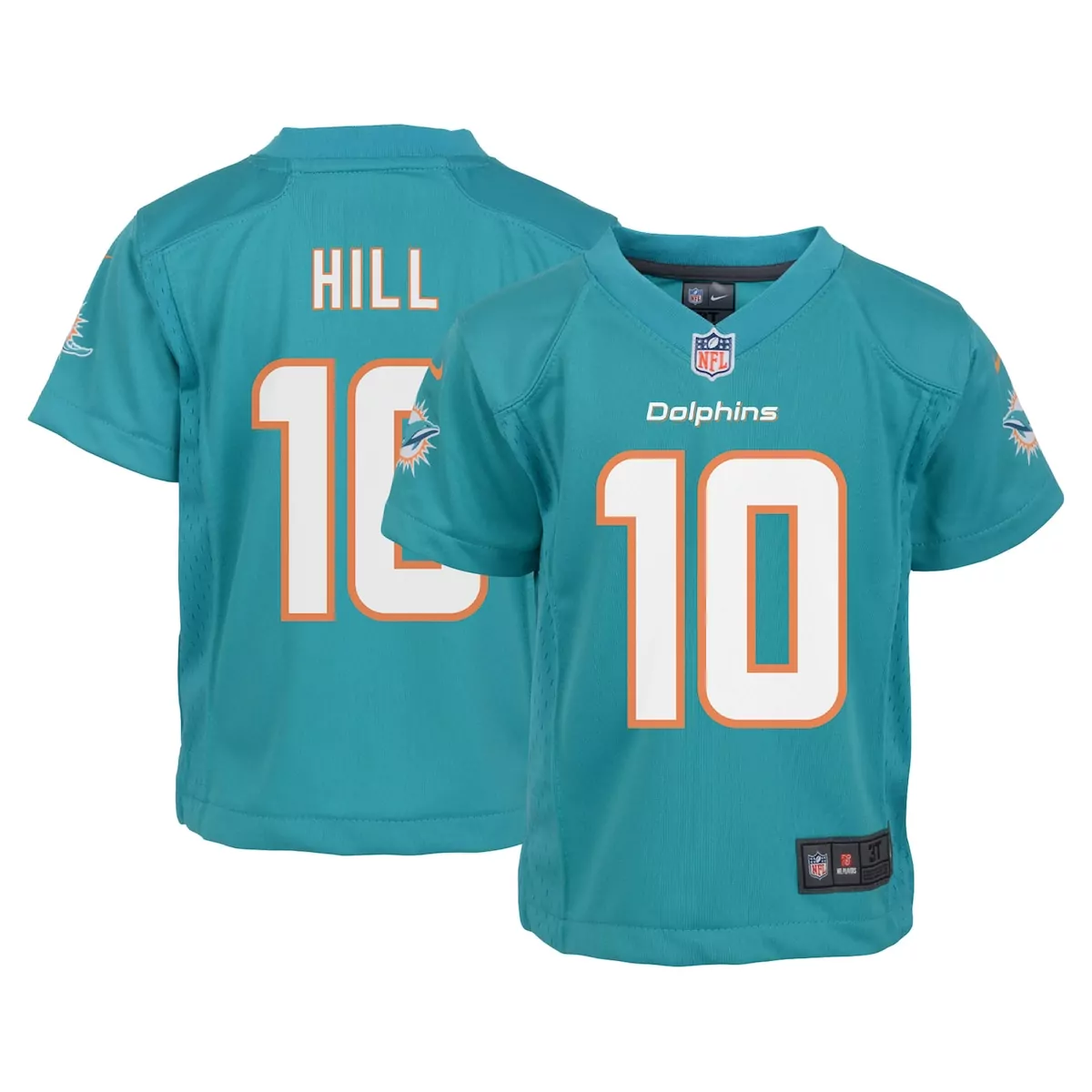 preschool miami dolphins tyreek hill aqua game jersey 3wl