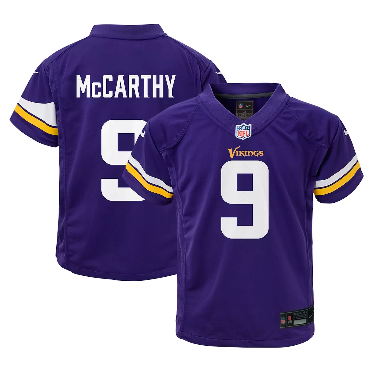 minnesota vikings j j mccarthy white vapor f u s e limited jersey sli