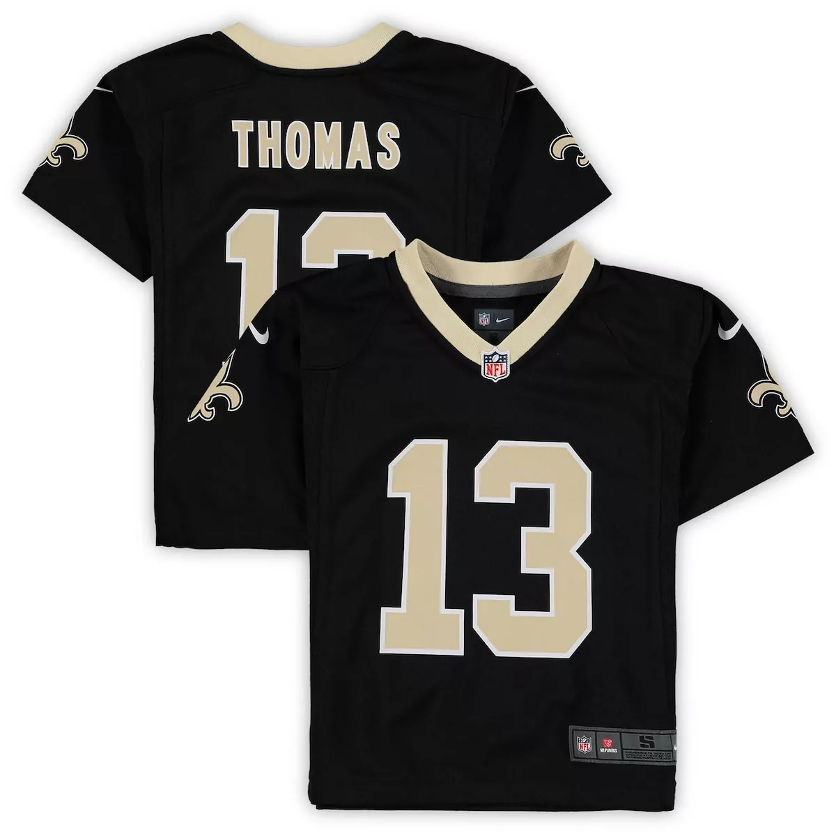 preschool new orleans saints michael thomas black game jersey