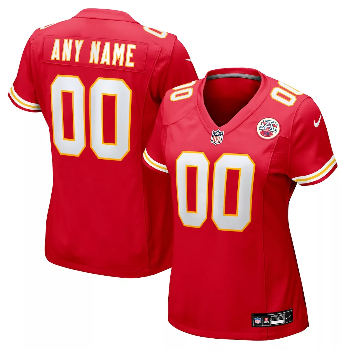 kansas city chiefs number 1 bride red game jersey